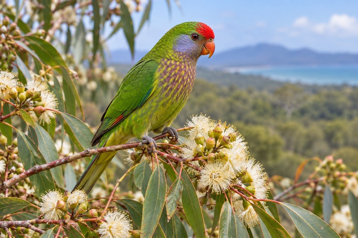 Varied Lorikeet in its natural habitat