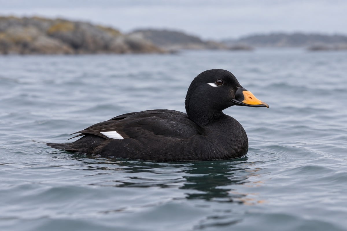Velvet Scoter in its natural habitat