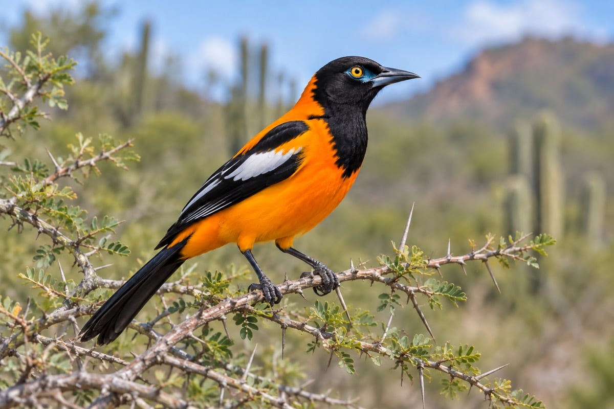 Venezuelan Troupial in its natural habitat