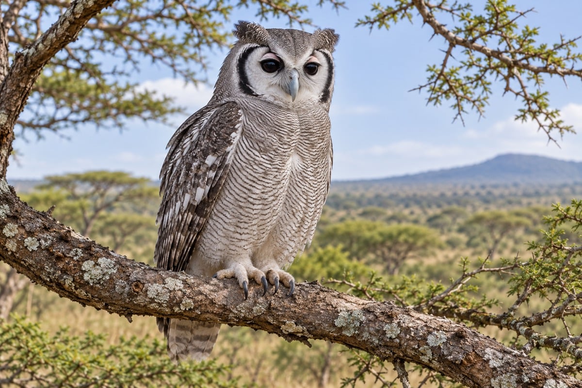 Verreaux’s Eagle-Owl in its natural habitat