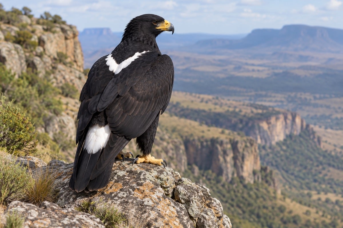 Verreaux’s Eagle in its natural habitat