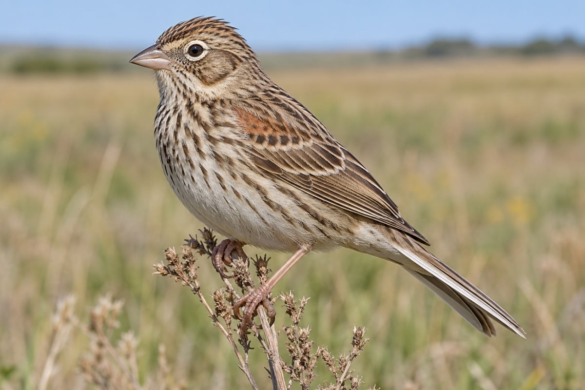 Vesper Sparrow in its natural habitat