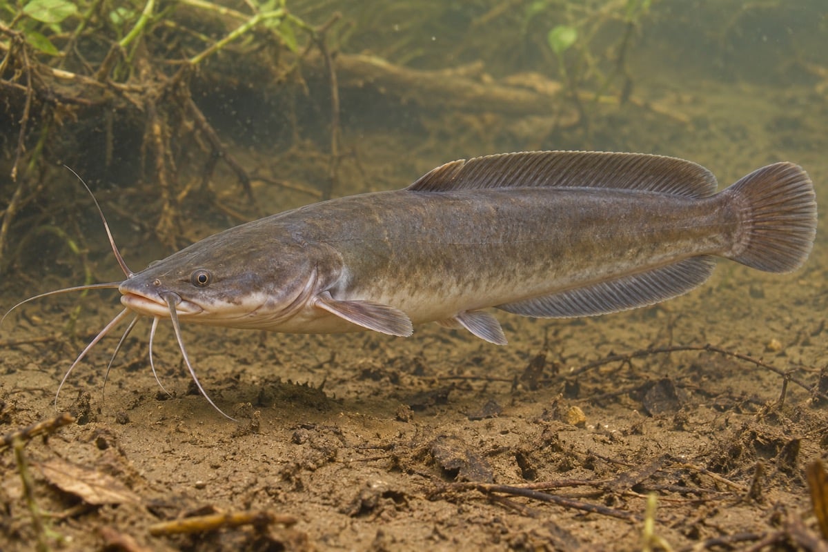 Walking Catfish in its natural habitat
