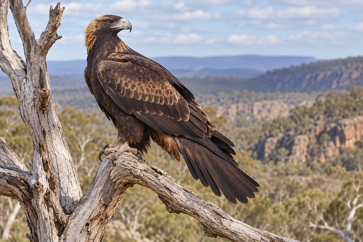 Wedge-tailed Eagle in its natural habitat