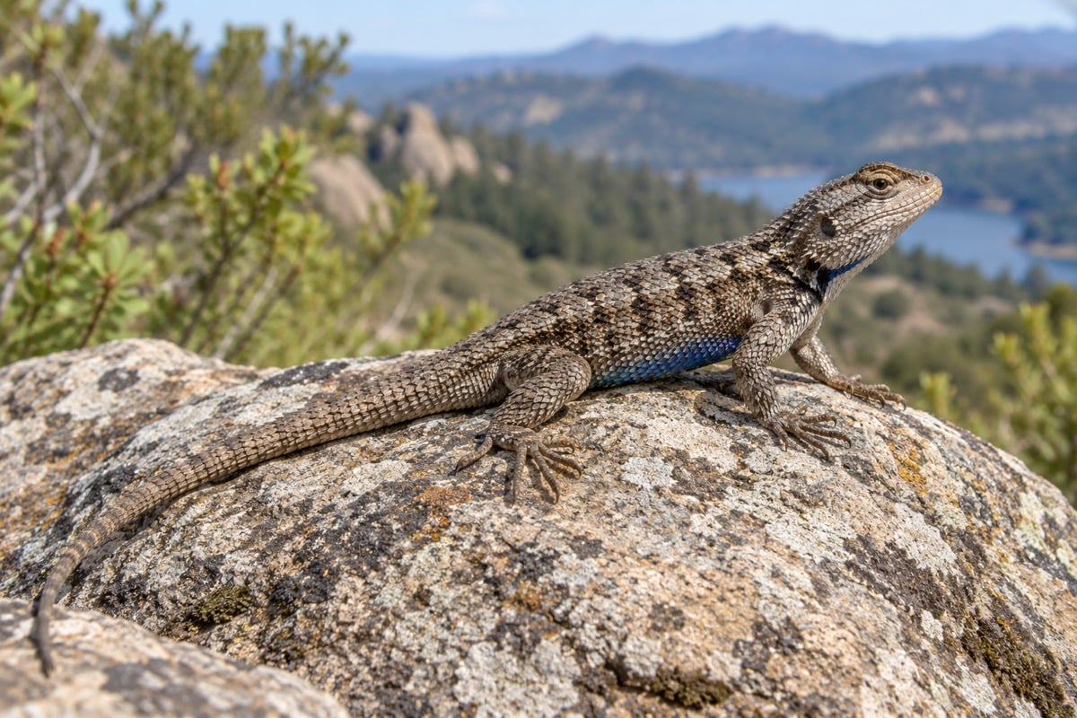Western Fence Lizard in its natural habitat