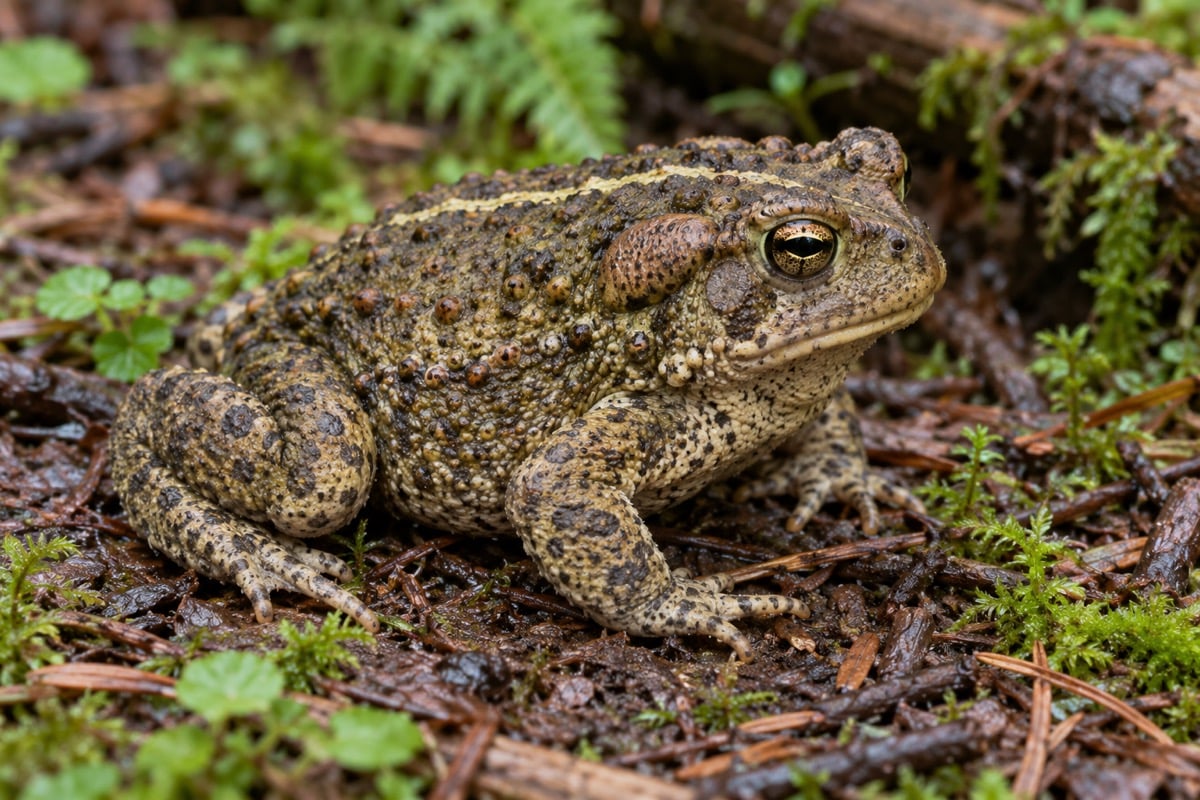 Western Toad in its natural habitat