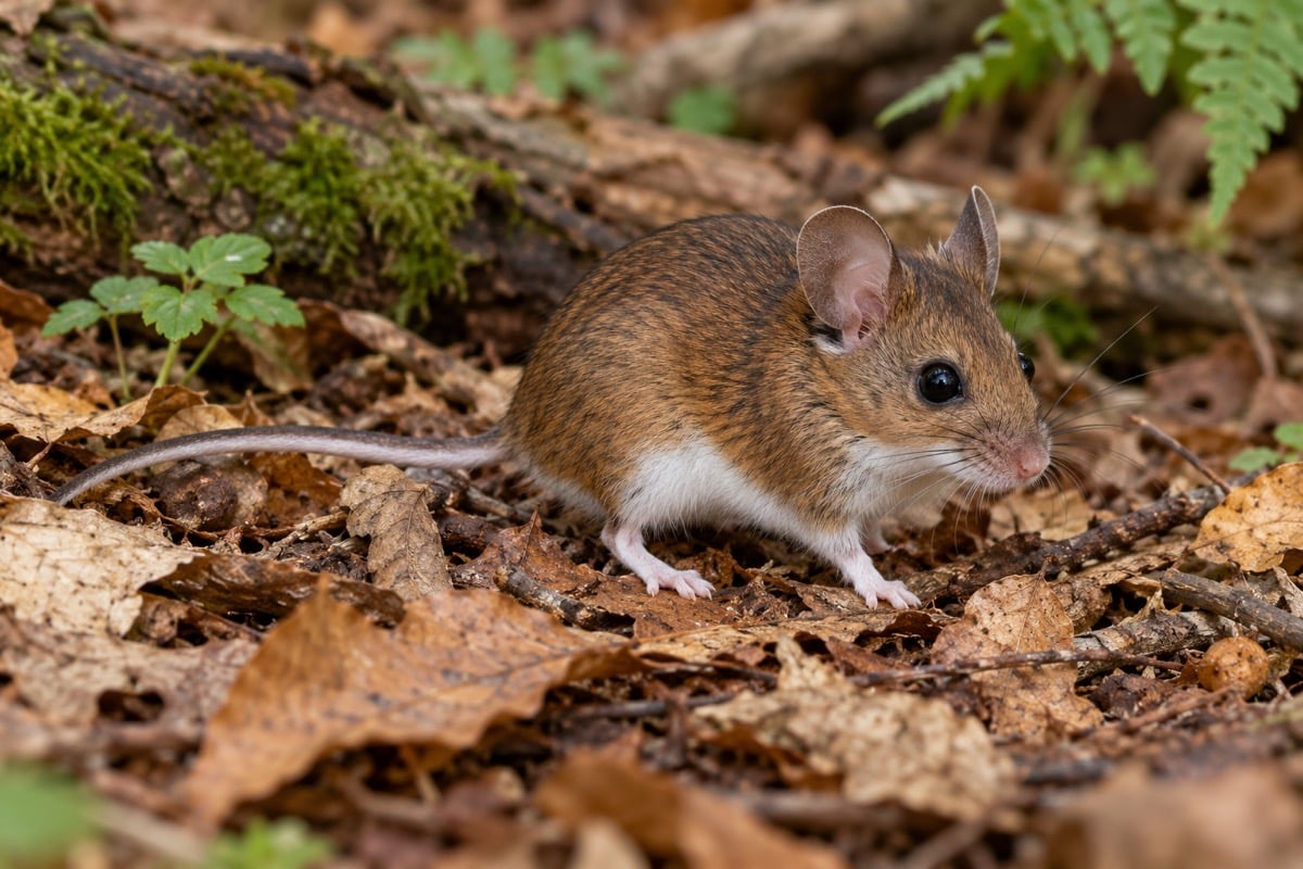 White-footed Mouse in its natural habitat