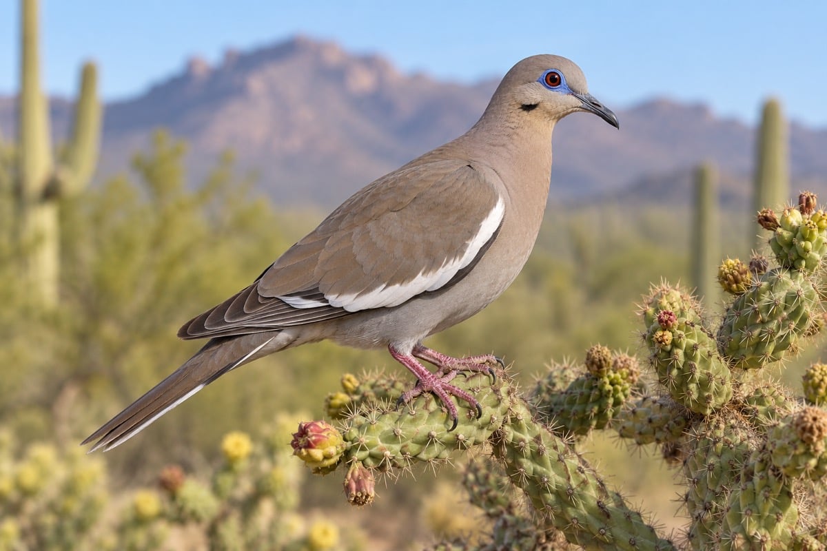 White-winged Dove in its natural habitat