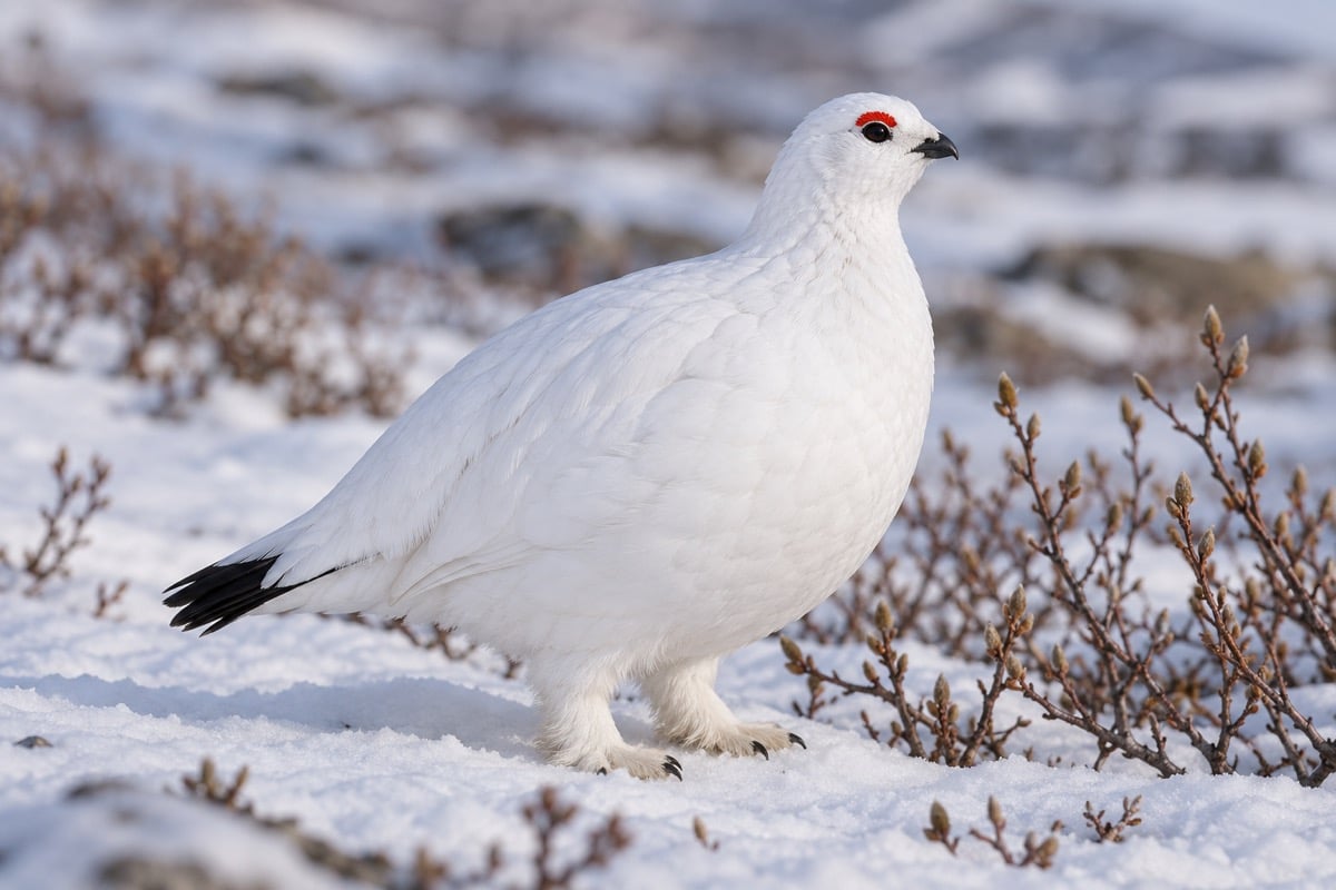 Willow Ptarmigan in its natural habitat