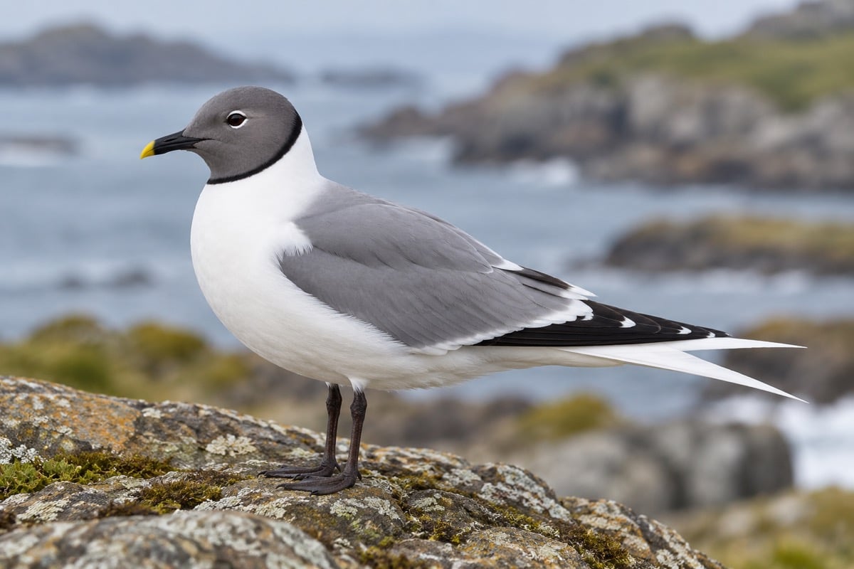 Xema sabini (Sabine’s Gull) in its natural habitat