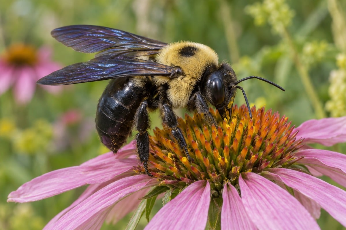 Xylocopa virginica (Eastern Carpenter Bee) in its natural habitat