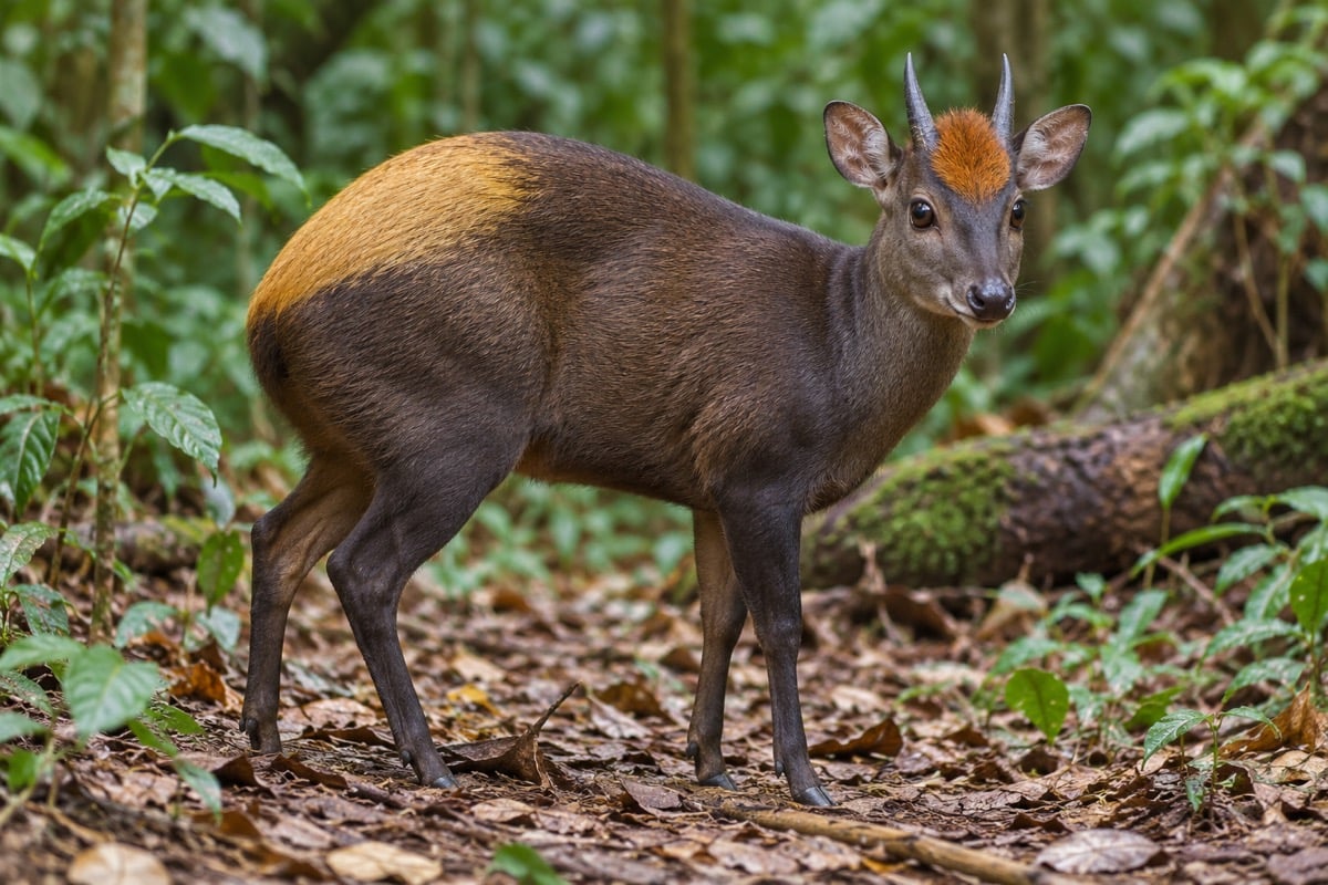 Yellow-backed Duiker in its natural habitat