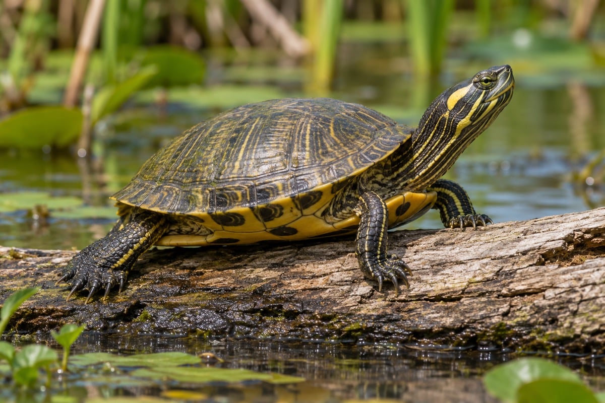 Yellow-bellied Slider in its natural habitat