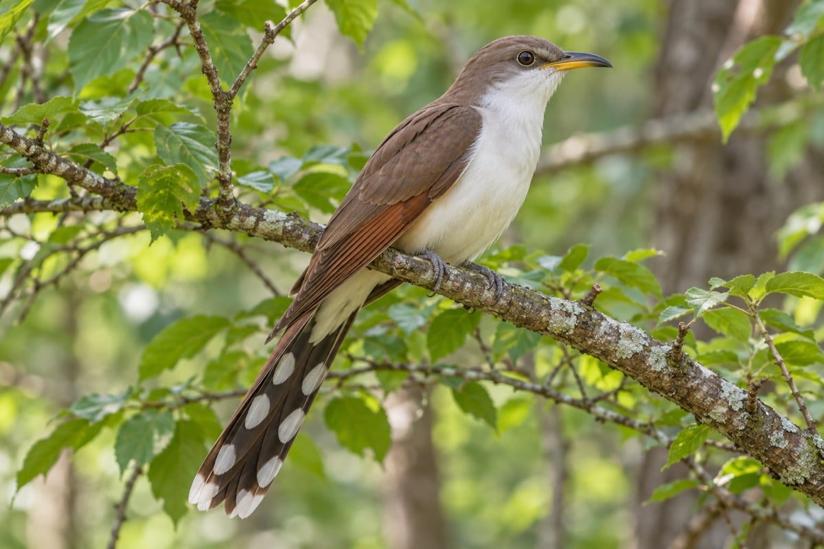 Yellow-billed Cuckoo in its natural habitat