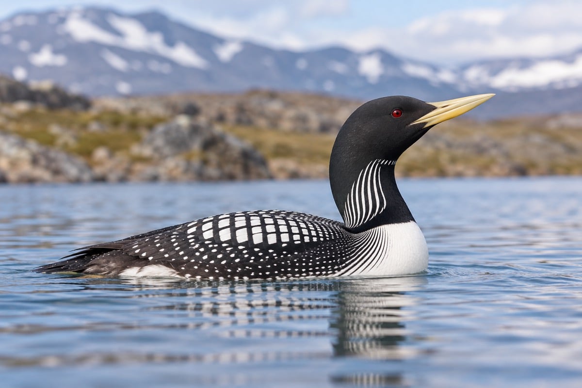 Yellow-billed Loon in its natural habitat