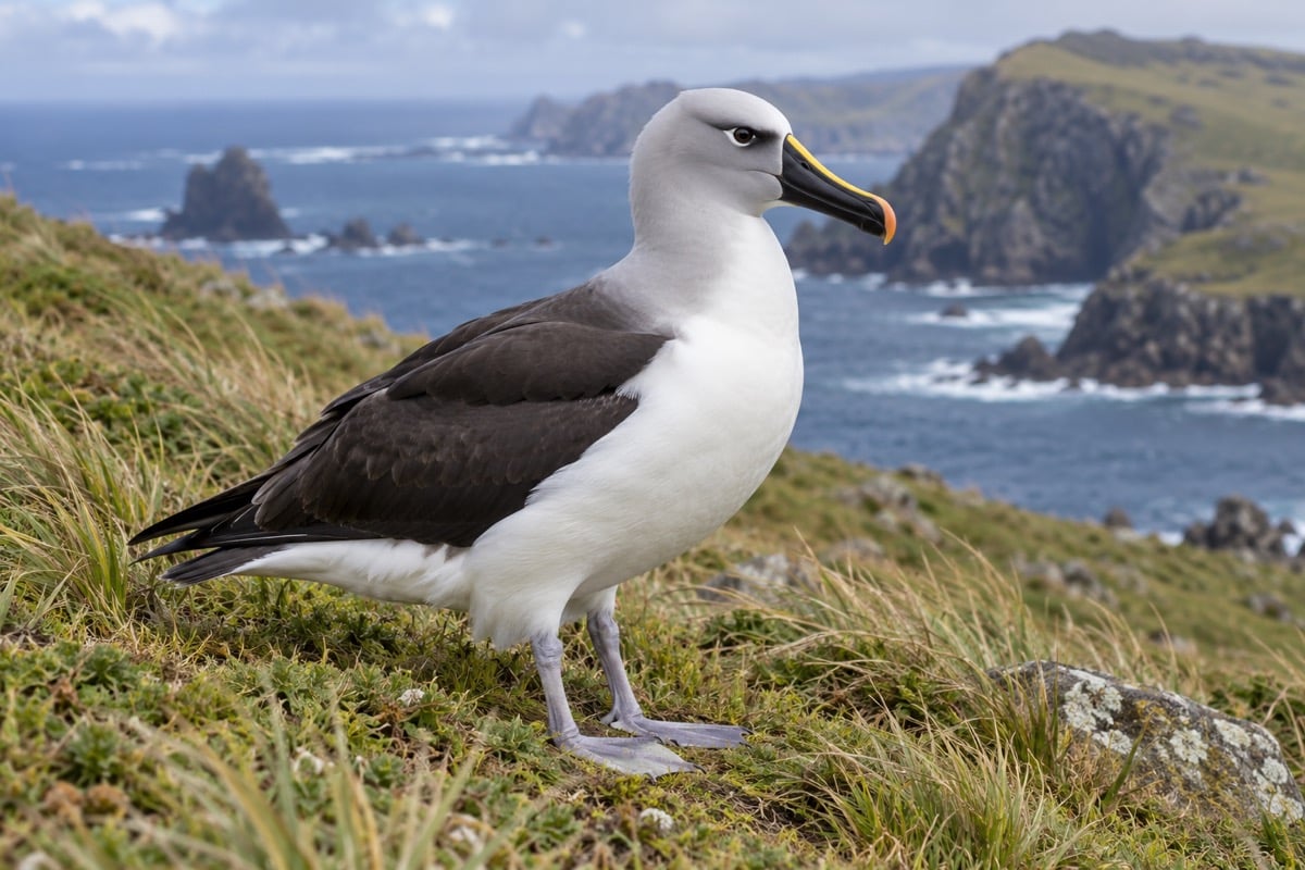 Yellow-nosed Albatross in its natural habitat
