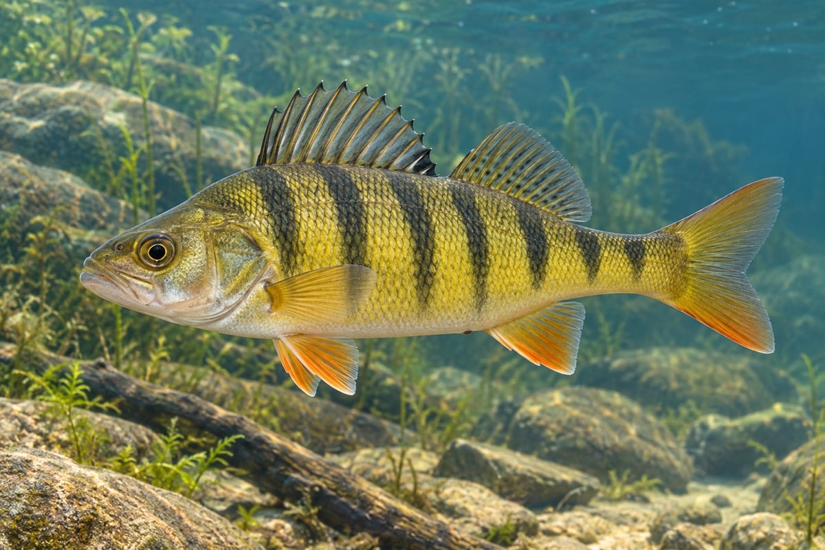 Yellow Perch in its natural habitat