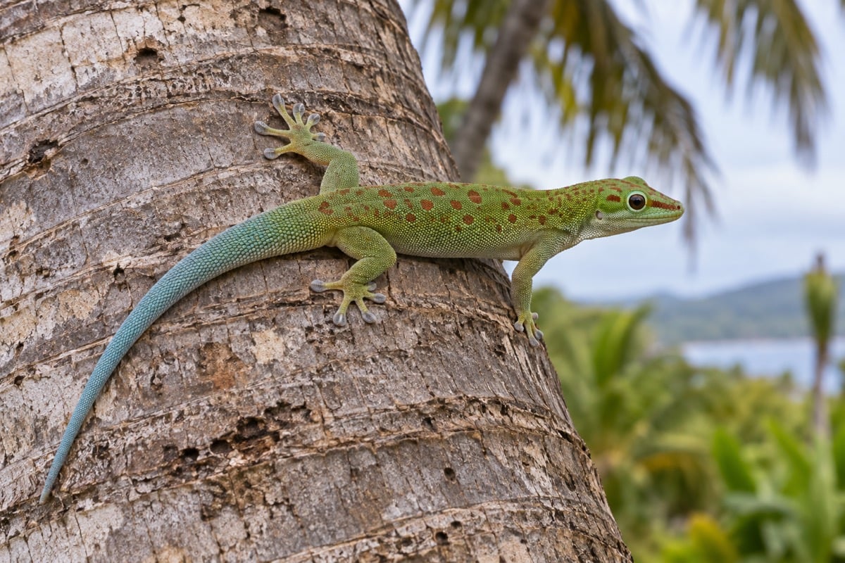 Zanzibar Day Gecko in its natural habitat