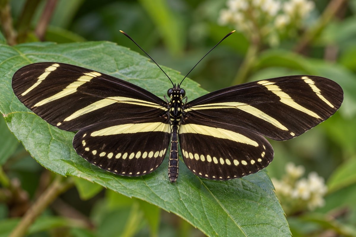 Zebra Longwing in its natural habitat