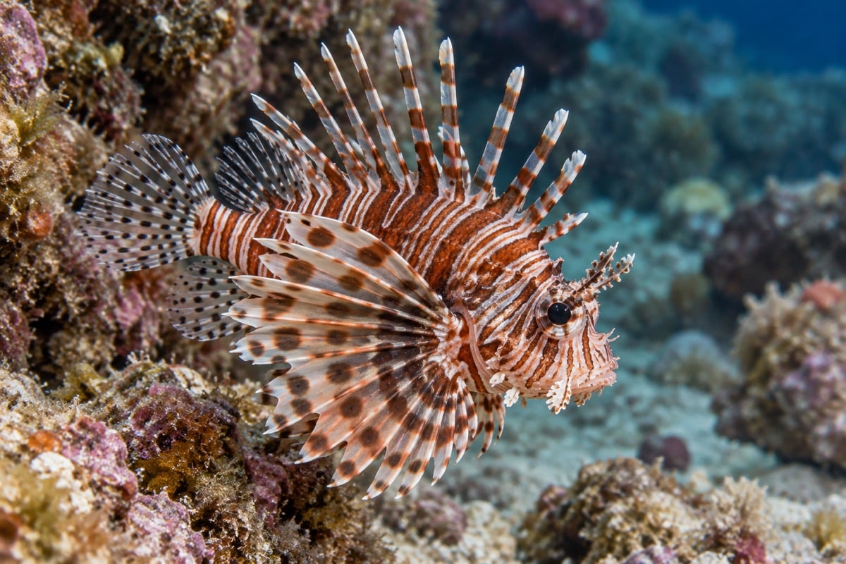 Zebra Turkeyfish in its natural habitat