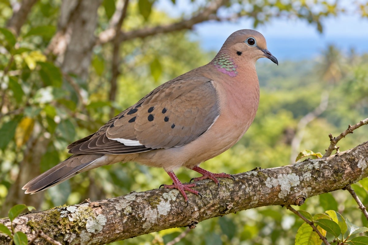 Zenaida Dove in its natural habitat